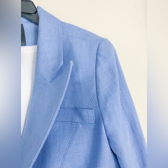 Smythe Duchess Periwinkle Blue Linen Blazer - Picture 8 of 16